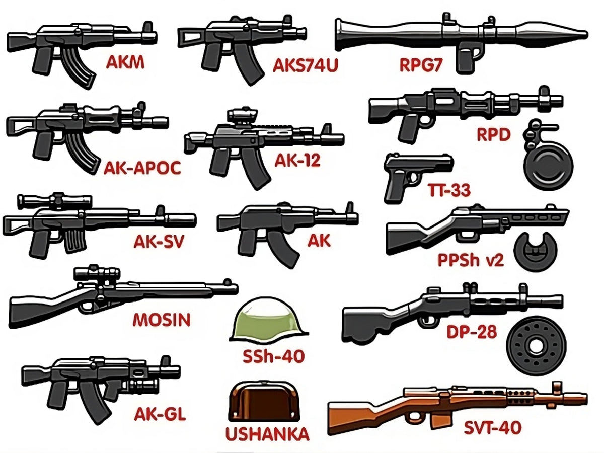 Russian Weapons Pack BrickArms JD Brick