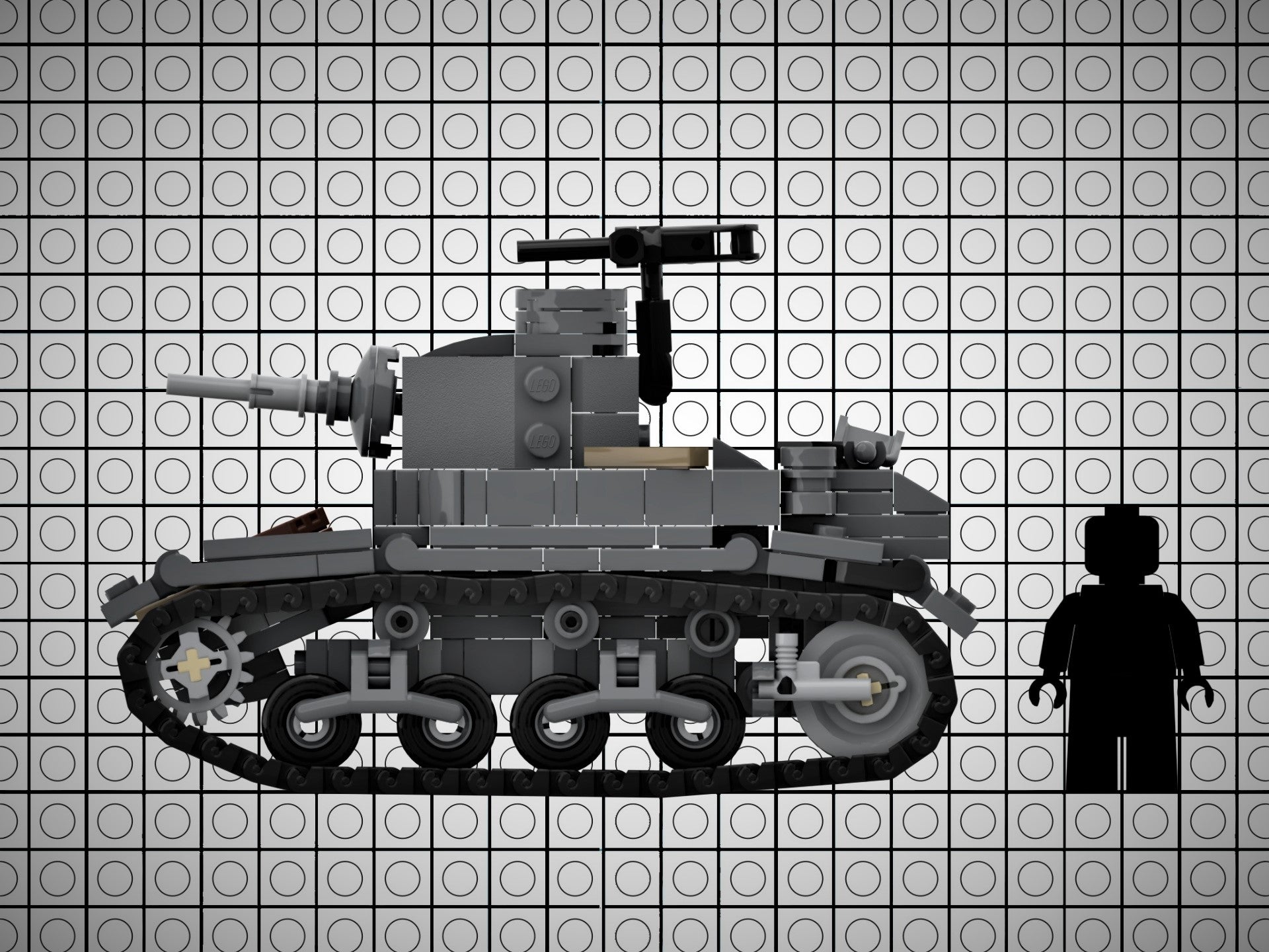 Build Stuart M3 Stuart Tank - Build kit – JD Brick