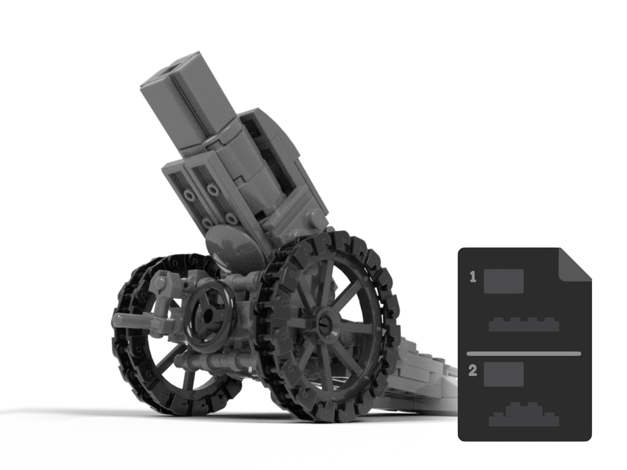 210mm German Howitzer - Instructions Only – JD Brick