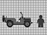 WW2 American jeep - Build kit